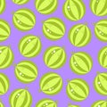 Cute summer flat pattern with fruits. Great food background for your design. Vegan, vegetarian, healthy food, diet concept